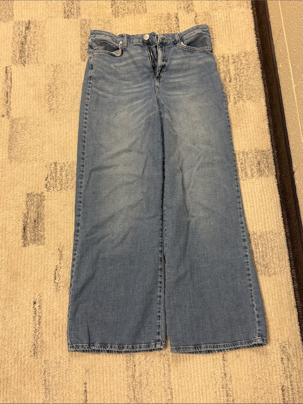 LC Lauren Conrad Wide-Leg Light Wash Jeans